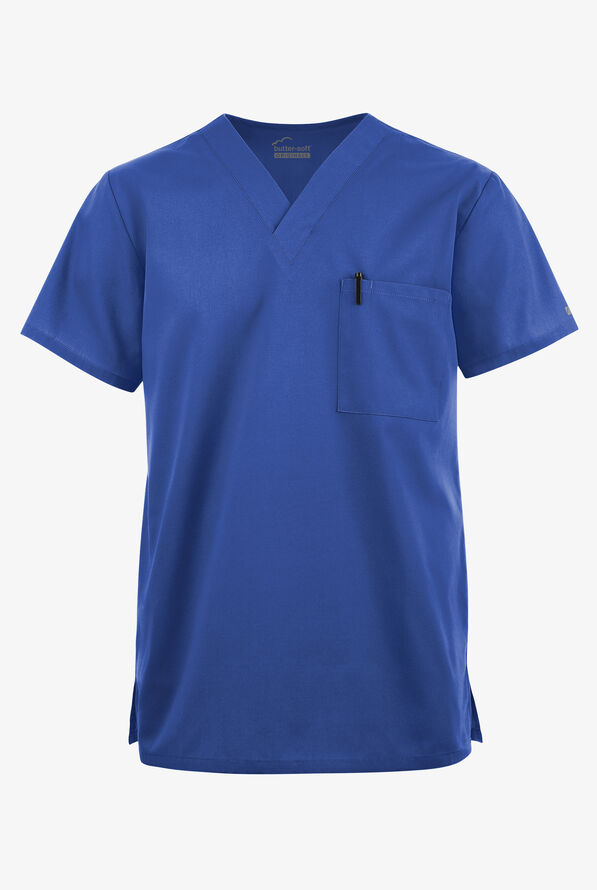 Blusa médica unisx Butter-Soft Originals con cuello en V y 2 bolsillos - Galaxy - 1