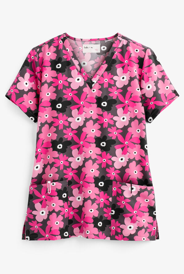 Tasha and Me Posie Pop V-Neck Print Top - null - 1