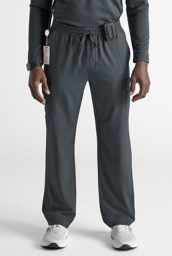 Easy STRETCH Men&rsquo;s 10-Pocket Scrub Pant - Pewter - 1