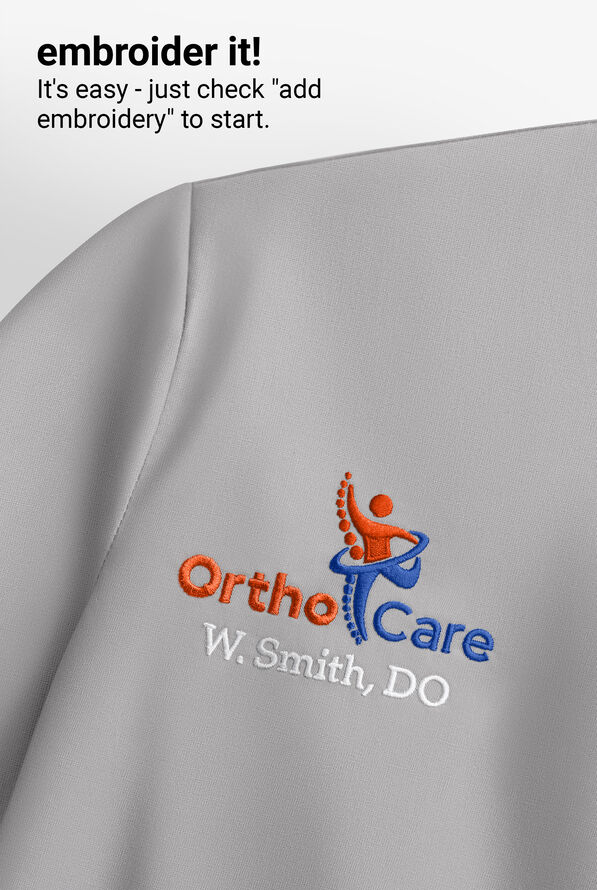 Blusa m&eacute;dica Butter-Soft Originals con cuello en V y 6 bolsillos para mujer - Silver - 4