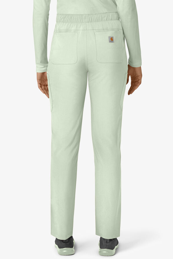 Carhartt Cross-Flex Force Women's 6-Pocket STRETCH Convertible Drawstring Cargo Scrub Pants - Big Sky - 2