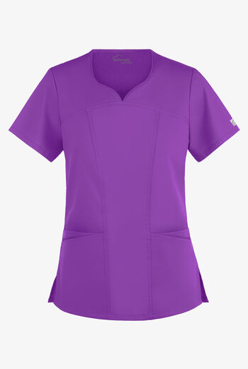 Butter-Soft STRETCH Women's 4-Pocket Sweetheart Neck Scrub Top