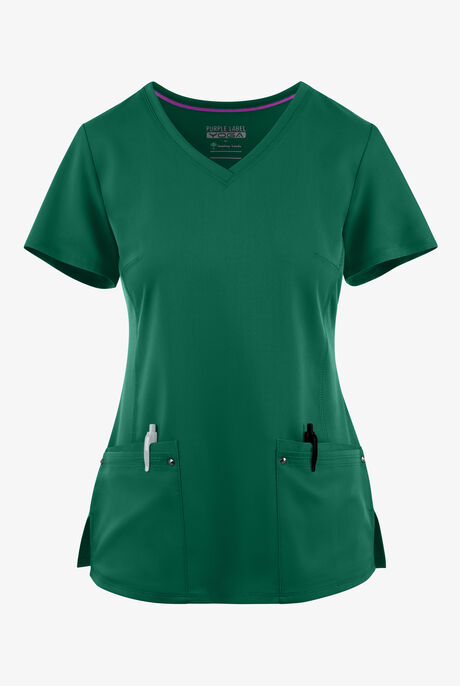 Healing Hands Purple Label Juliet Women's 2-Pocket STRETCH Princess Seam Scrub Top