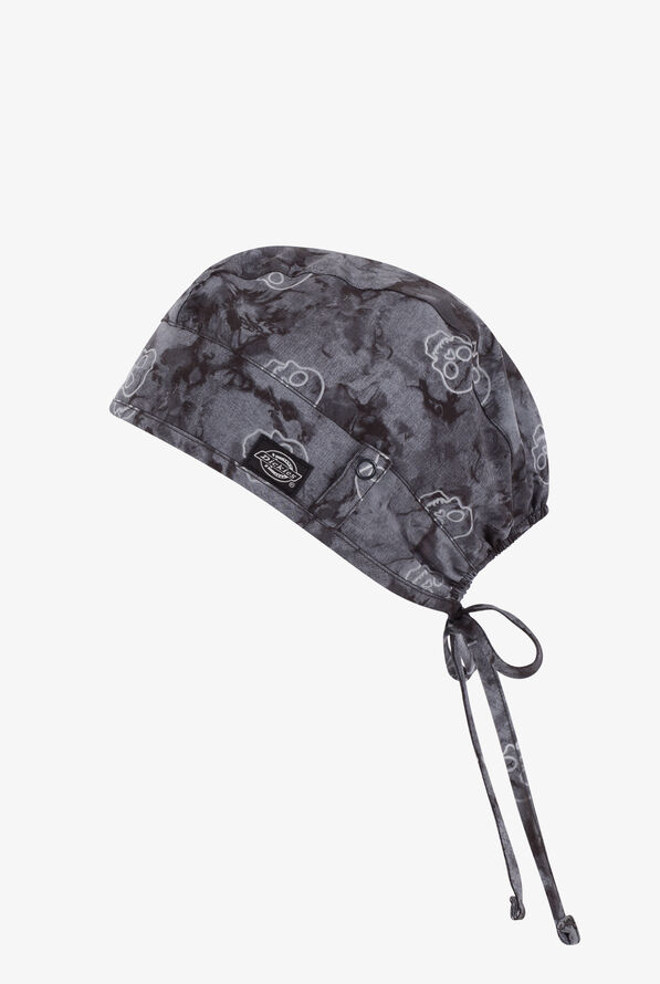 Dickies EDS Spooky Shadows Unisex STRETCH Adjustable Tie Print Scrub Hat - null - 1