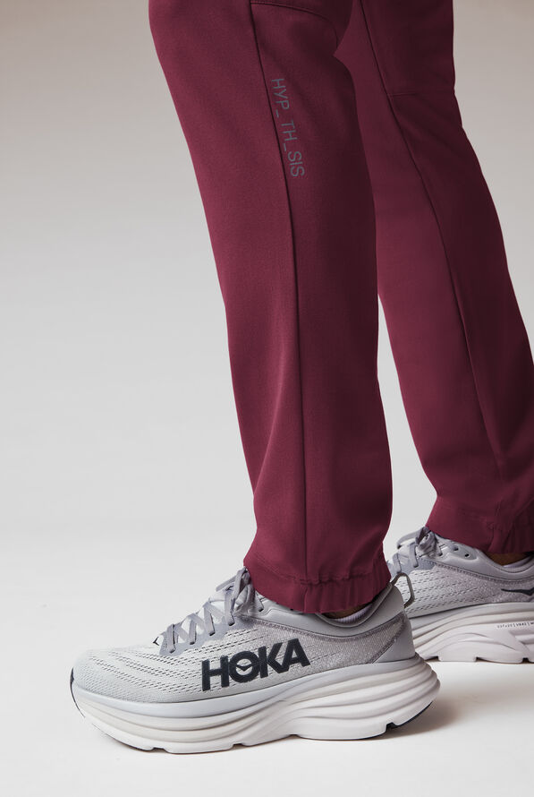 Pantalón médico Hypothesis S-A Shift Adaptive con piernas pitillo y 6 bolsillos para hombre - Wine - 7
