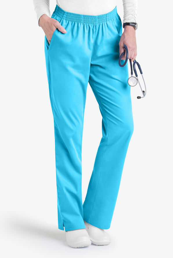 ButterSoft Scrubs by UA PETITE Elastic Waist Pants Short Scrub Pants