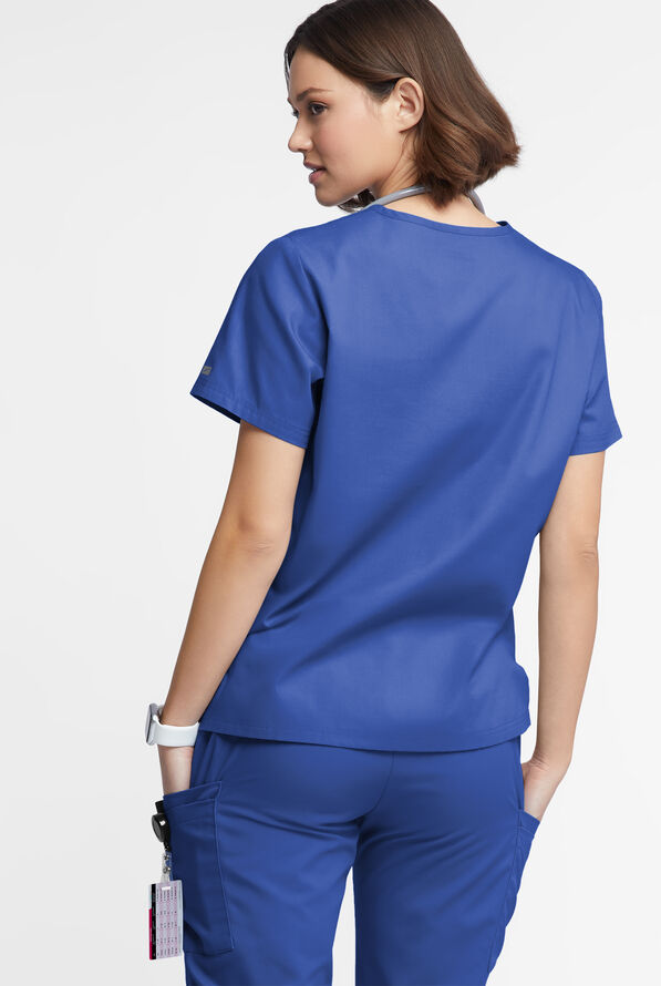 Butter-Soft Originals Women's 2-Pocket V-Neck Scrub Top - Galaxy - 3