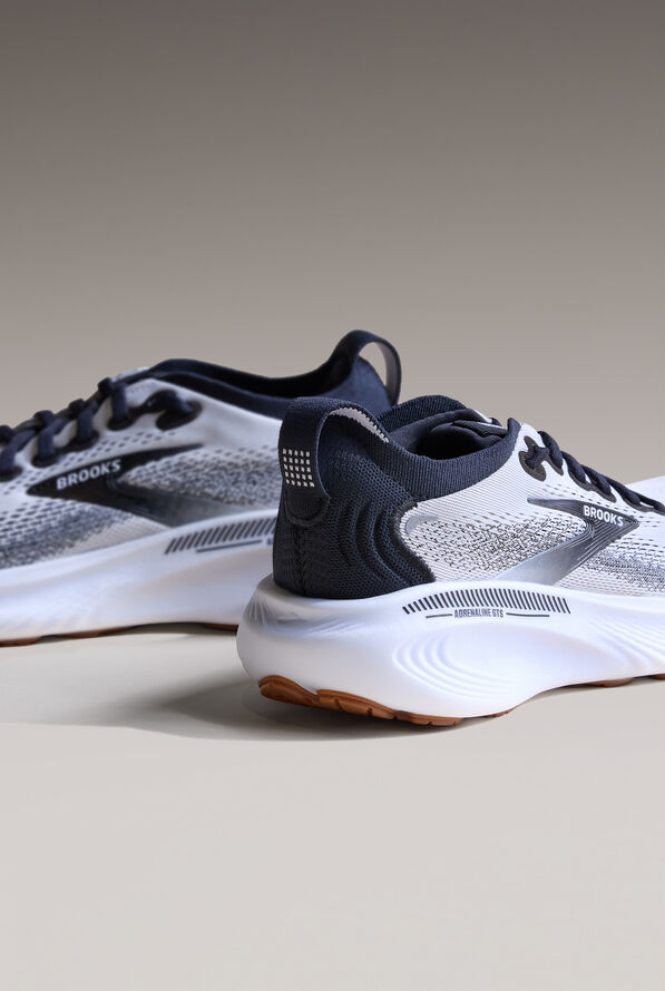 Zapatillas deportivas Brooks Adrenaline GTS 25 White/Black/White con cordones para mujer - null - 8