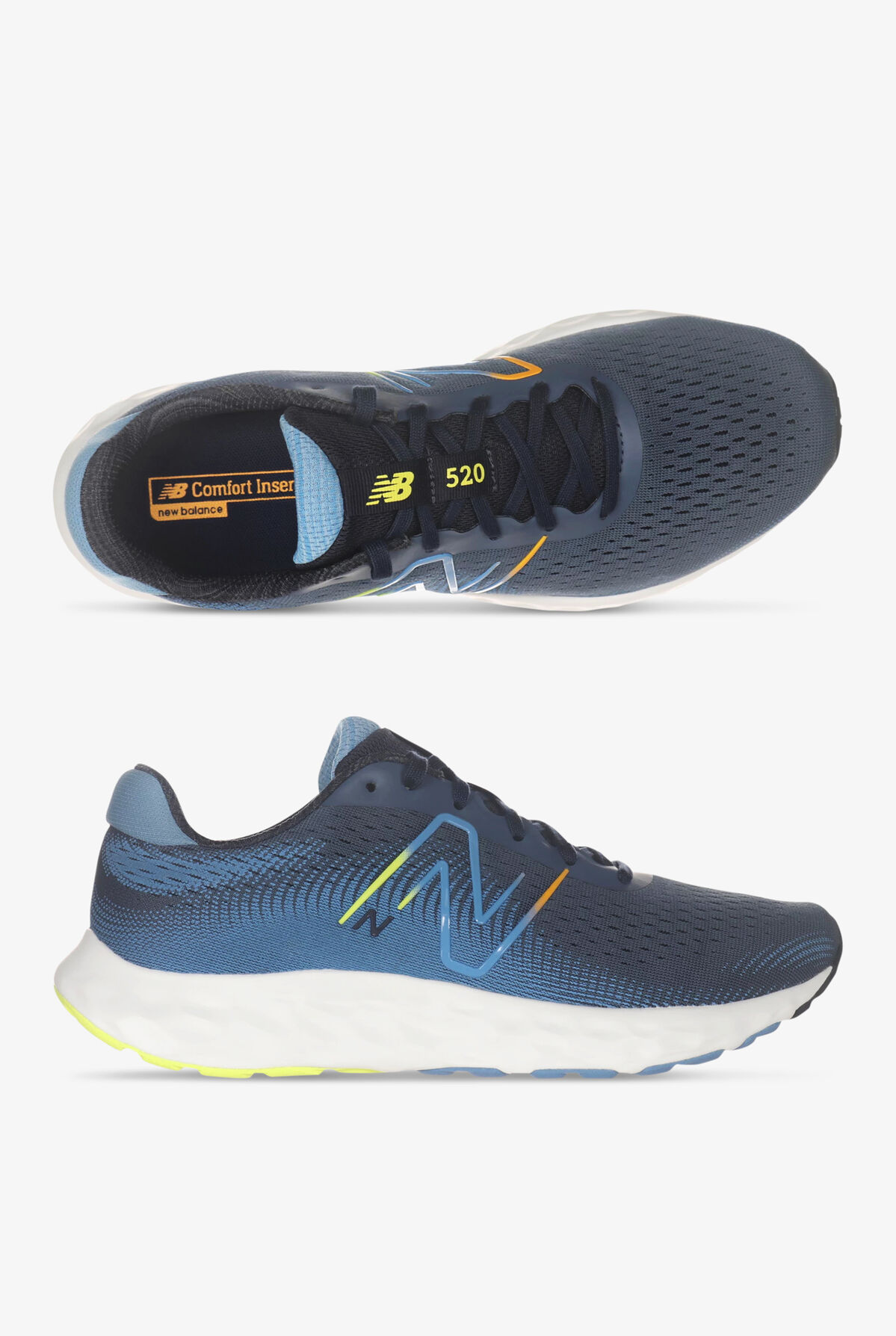 New Balance Men’s 520 V8 Running Shoe | Color: Grey/Blue | NEW/NIB!!?? New Balance Men main image 2