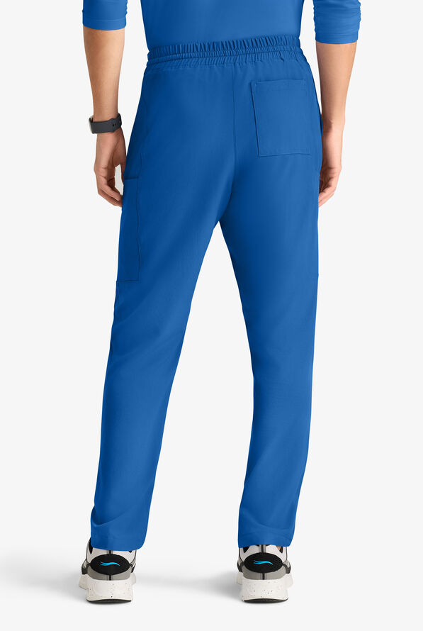 Skechers by Barco Horizon Men's 5-Pocket STRETCH Cargo Scrub Pants - Royal - 3