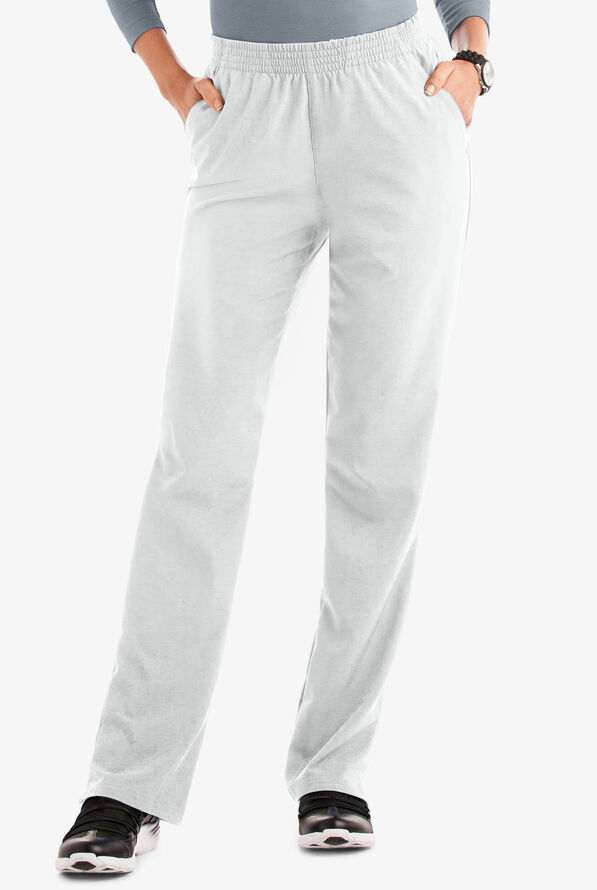 Pantalón médico Easy STRETCH Petite Alana con 2 bolsillos para mujer - White - 1