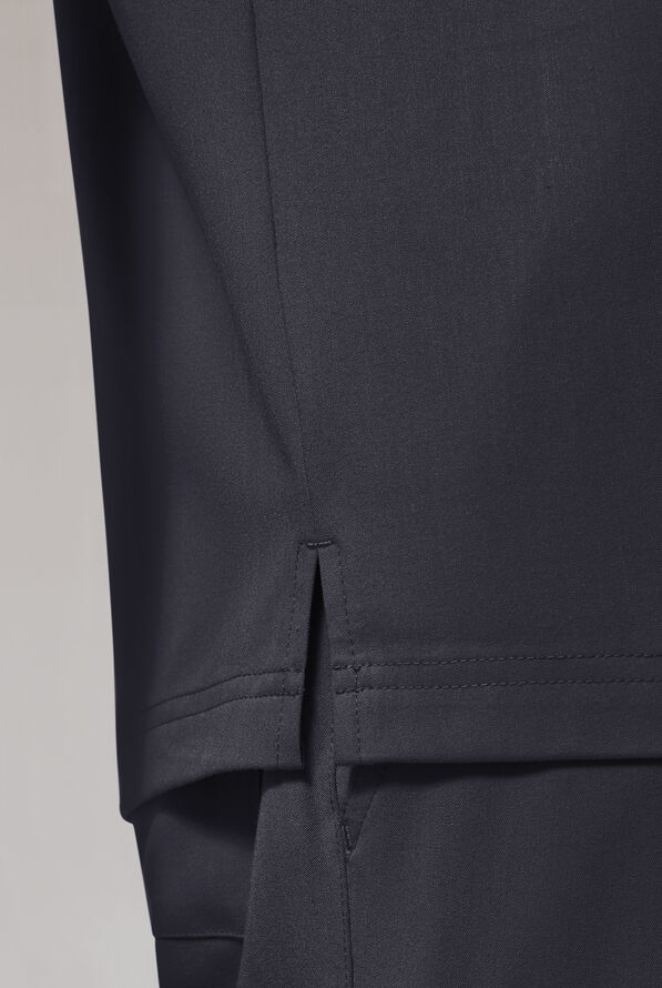 Hypothesis (RED) Omni V Men's 1-Pocket Tuck In V-Neck Scrub Top - Pewter - 6