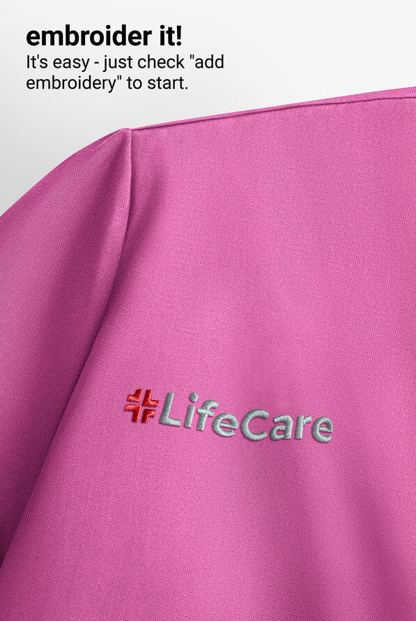 Zavate Ava Therese Cheetah Jacquard Piper Women's 2-Pocket STRETCH Dolman Sleeve Scrub Top - Bubblegum - 4