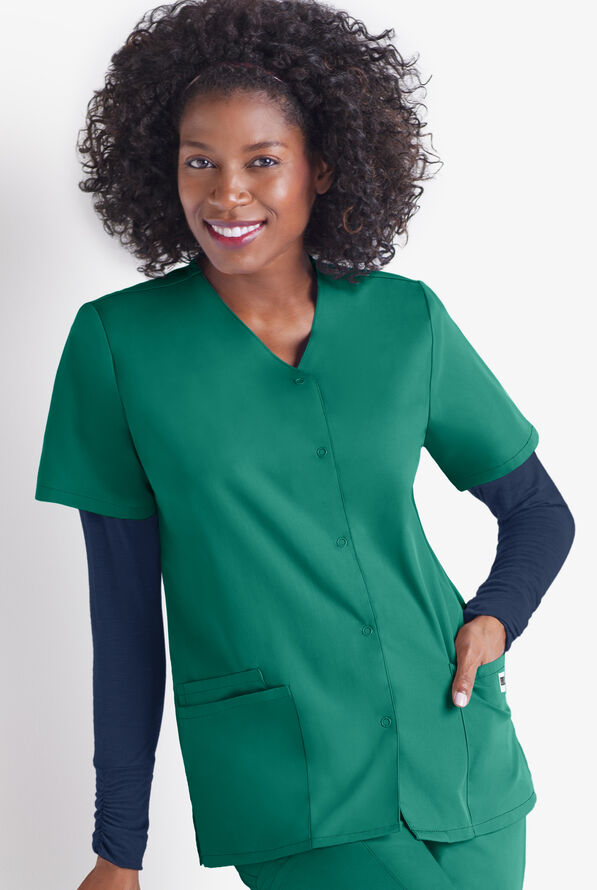UA Best Buy Next Generation Snap Front Scrub Top & Solid Scrubs at