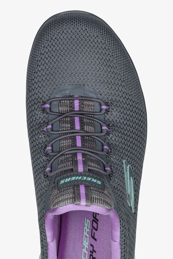 Skechers Sport Women's Summits Cool Classic Athletic Slip-On Nursing Shoes - Charcoal - 2