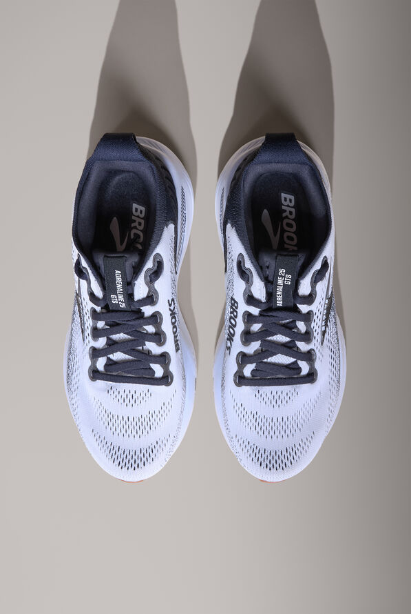 Zapatillas deportivas Brooks Adrenaline GTS 25 White/Black/White con cordones para mujer - null - 2