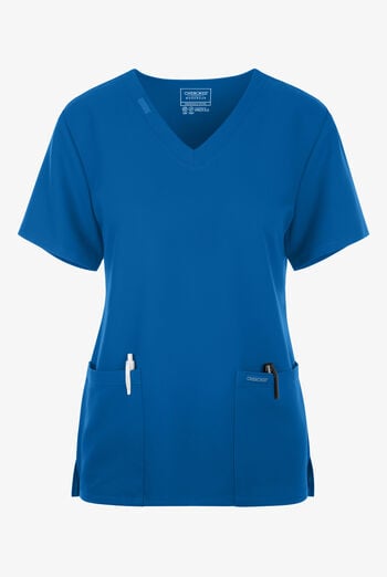 Blusa m&eacute;dica Cherokee Workwear Originals Ultra con cuello en V y 2 bolsillos para mujer