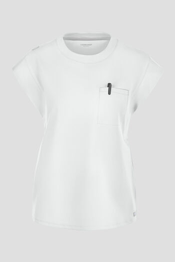 Cherokee Achieve Women's 1-Pocket STRETCH Raglan Sleeve Crew Neck Knit Scrub Top