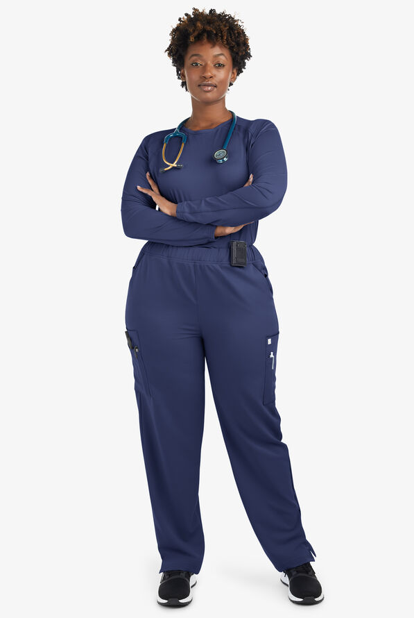 Camiseta médica ReSurge Jade con mangas largas para mujer - Navy - 6