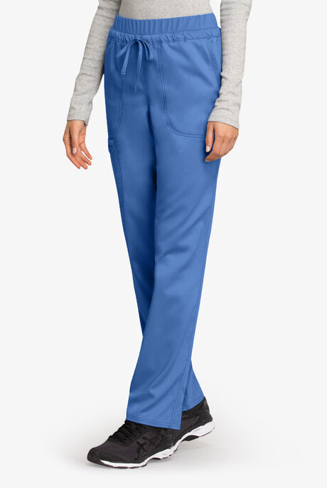 Cherokee Workwear Revolution Women's 5-Pocket STRETCH Drawstring Cargo Scrub Pants