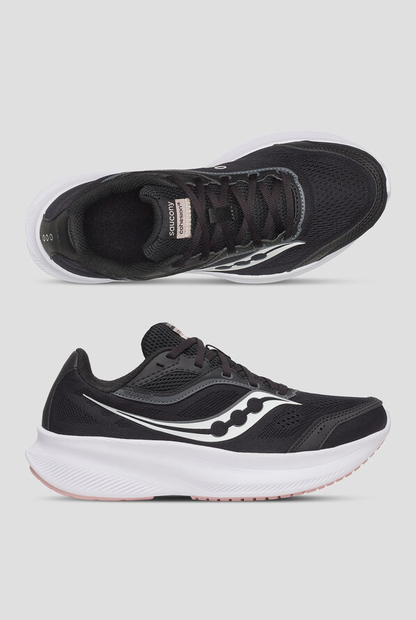 Zapatillas deportivas Saucony Cohesion 18 Black Cameo con cordones para mujer - null - 1