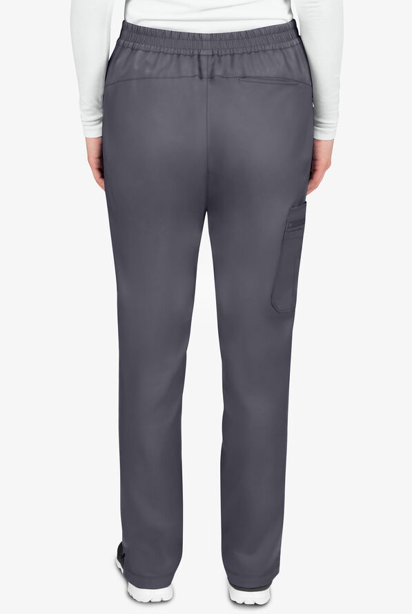Healing Hands Purple Label Tamara Women's 6-Pocket STRETCH Convertible Drawstring Cargo Scrub Pants - Pewter - 2