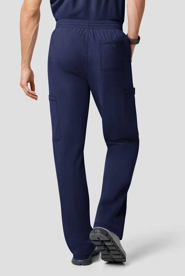Dickies Forge Men's 6-Pocket Straight Leg Cargo Scrub Pants - Navy - 4