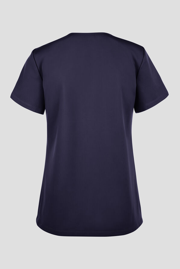 Cherokee Achieve Women's 1-Pocket Tuck in V-Neck Scrub Top - Navy - 2