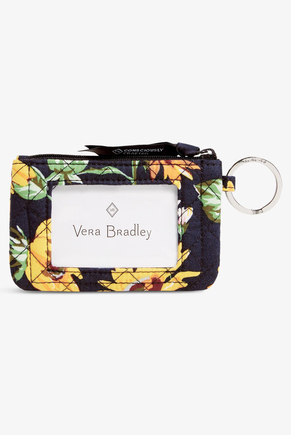 Vera Bradley Recycled Cotton Sunflowers Women's Zip ID Case - null - 1