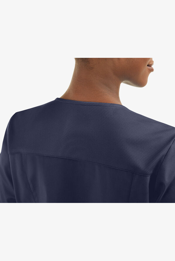 UA Exclusive Cherokee Workwear Professionals Active Women's 4-Pocket STRETCH V-Neck Scrub Top - Navy - 5