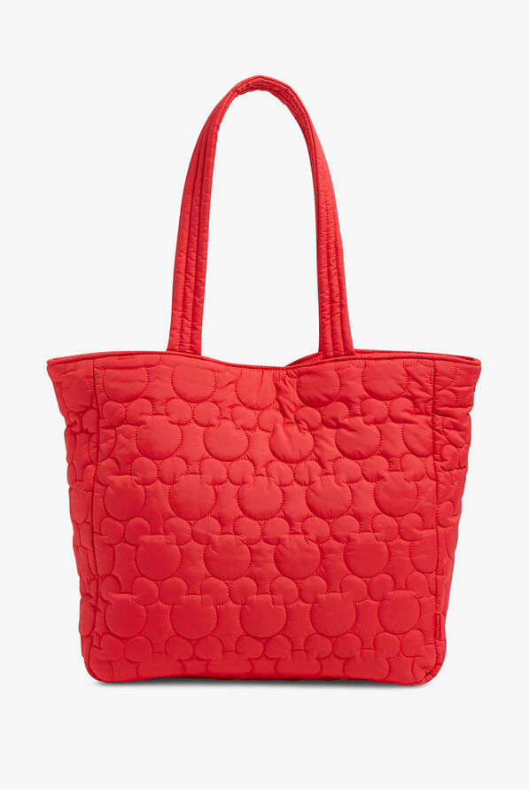 Vera Bradley Disney's Mickey Featherweight Unforgettable Red Quilted Vera Tote - Unforgettable Red - 1