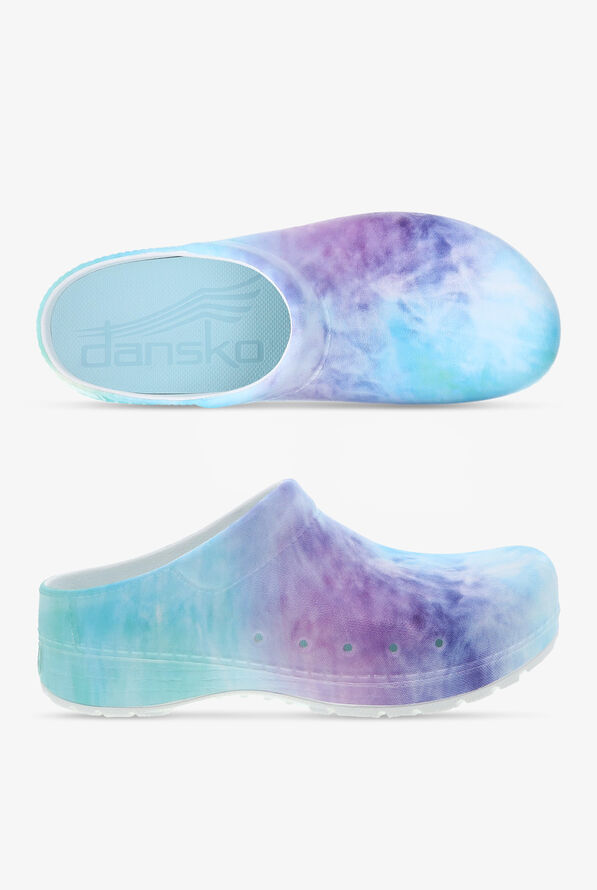 Dansko Women's Kane Tie Dye Backless Nursing Clogs - null - 1