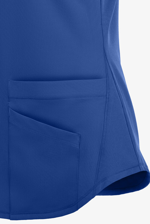 Skechers by Barco Breeze Women's 3-Pocket STRETCH V-Neck Scrub Top - Galaxy - 4