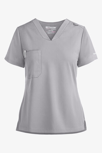 Grey's Anatomy by Barco Spandex STRETCH Bree Women's 1-Pocket Tuck In Scrub Top