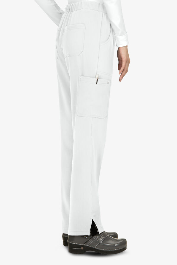 koi Next Gen Everyday Hero Women's 5-Pocket STRETCH Drawstring Cargo Scrub Pant - White - 2