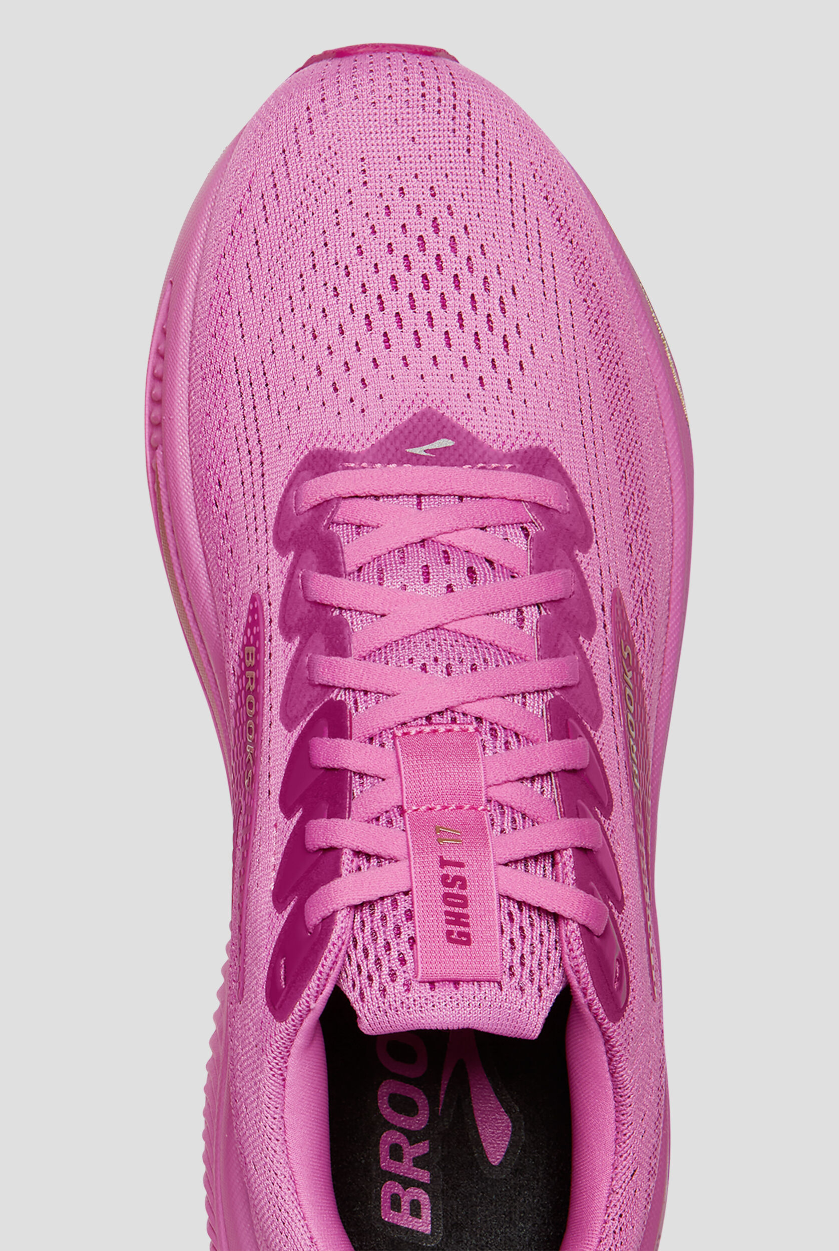 GIRLフロッグ Brooks Women's Ghost 17 Pink/Fuchsia/Gold Athletic Lace Up