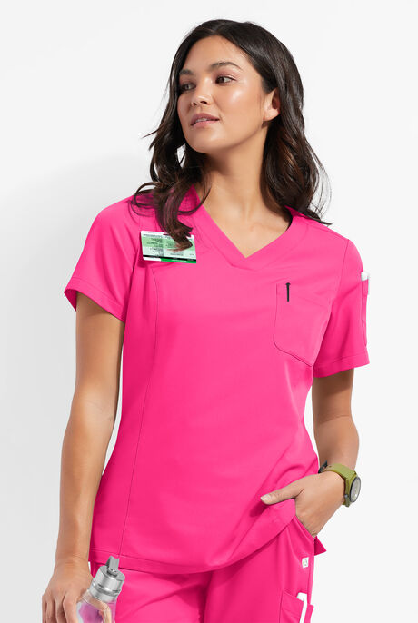 ReSurge Diamond Women's 3-Pocket V-Neck Tuck In / Wear Out Scrub Top