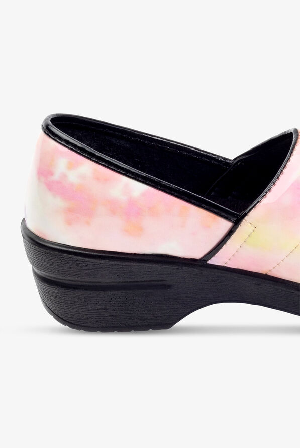 Savvy Women's Brandy Peace Tie Dye Patent Leather Nursing Clogs - null - 4