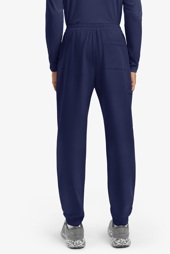 Cherokee Workwear Originals Ultra Men's 4-Pocket Flat Front Cargo Jogger Scrub Pants - Navy - 2