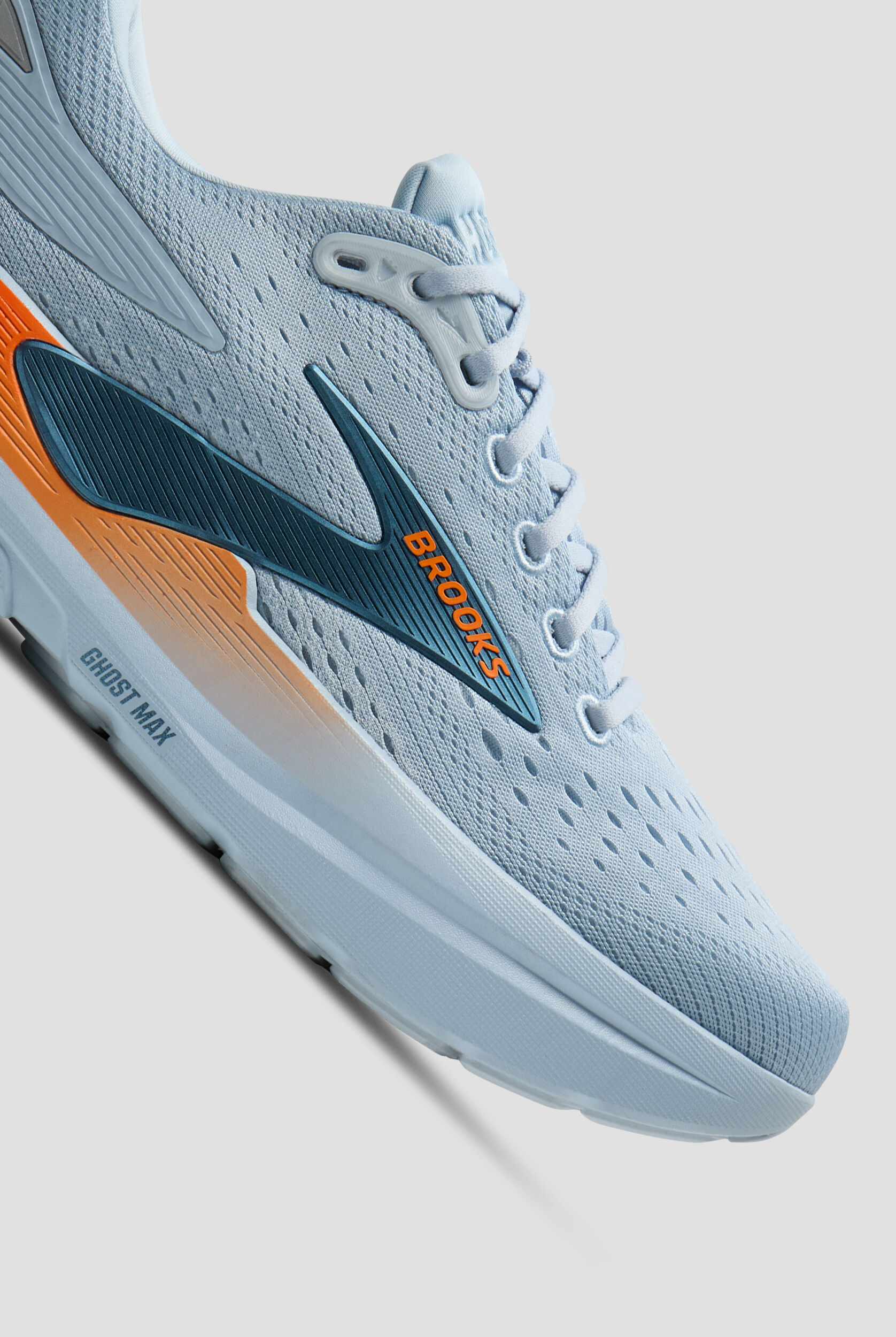 Brooks Men's Ghost Max 3 Skyway/Blue/Orange Athletic Lace Up