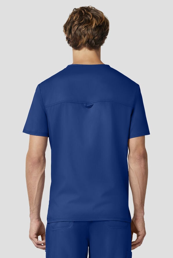 Camisa m&eacute;dica Cherokee Workwear Revolution con cuello en V y 1 bolsillo para hombre - Galaxy - 3