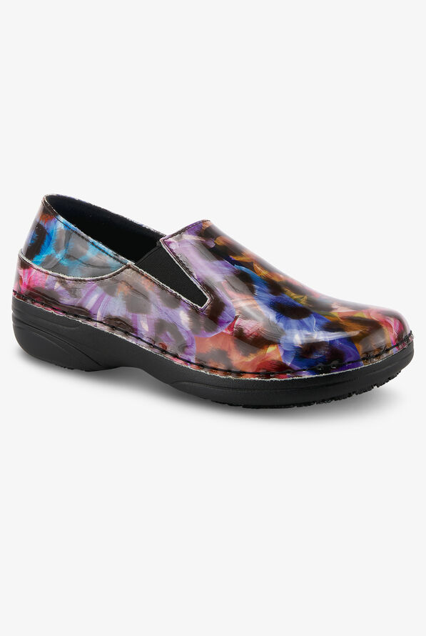 Spring Step Women's Professional Manila Rainbow Patent Leather Nursing Clogs - null - 3
