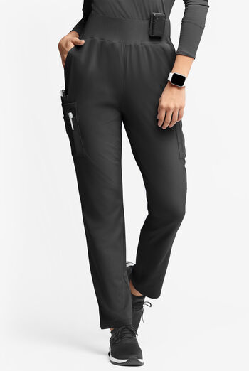 WhisperLite Semira Women's 11-Pocket High Waisted Cargo Scrub Pants