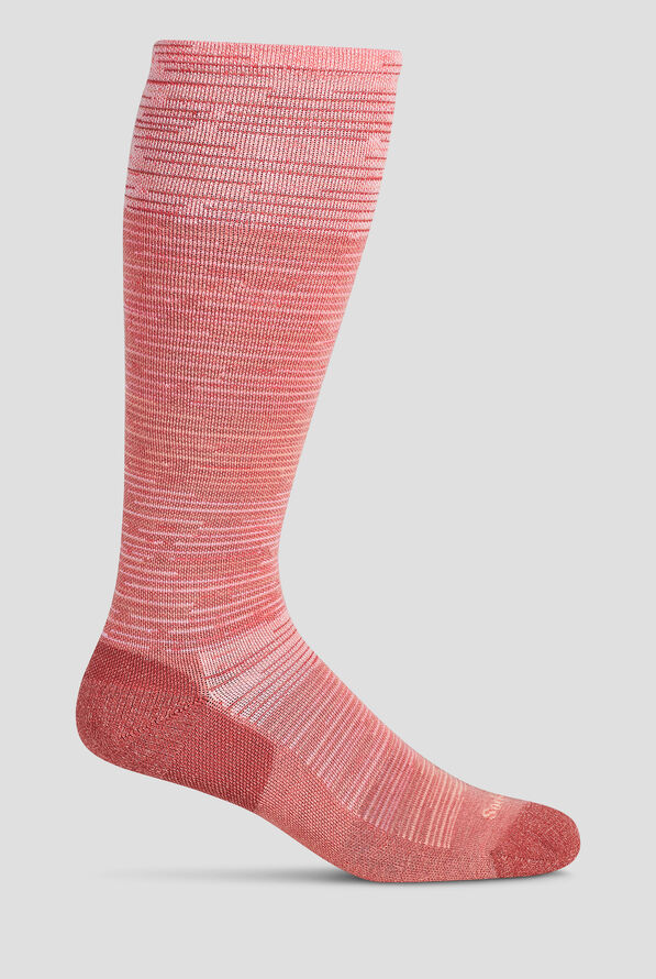 Sockwell Good Vibes Pink Clay Women's 15-20mmHg Moderate Compression Socks - Pink Clay - 1