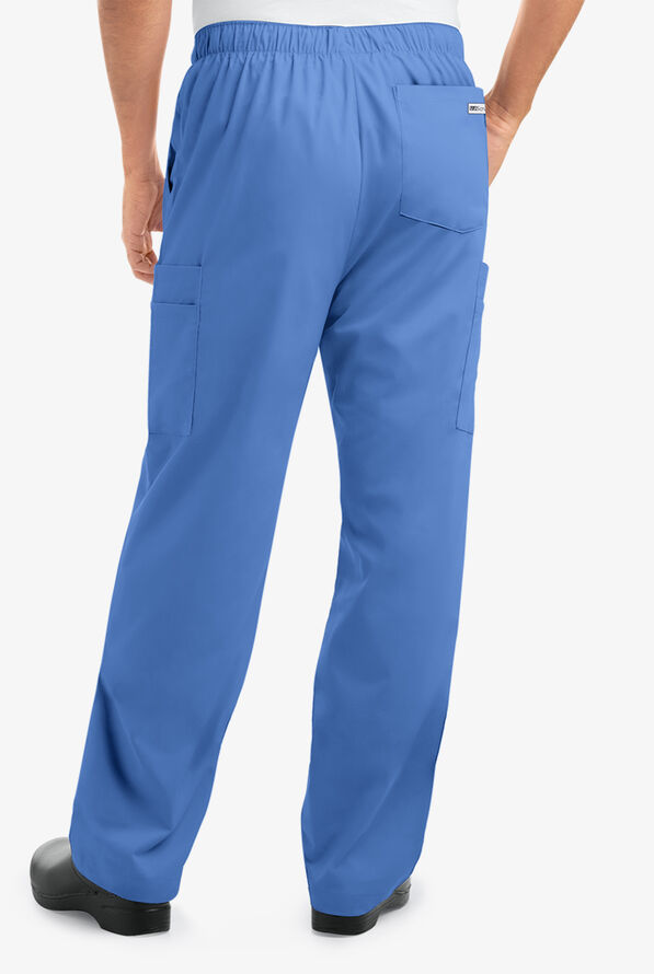 Best Buy Scrubs Next Generation Men's 7-Pocket Zip Front Cargo Pants - Ceil Blue - 2