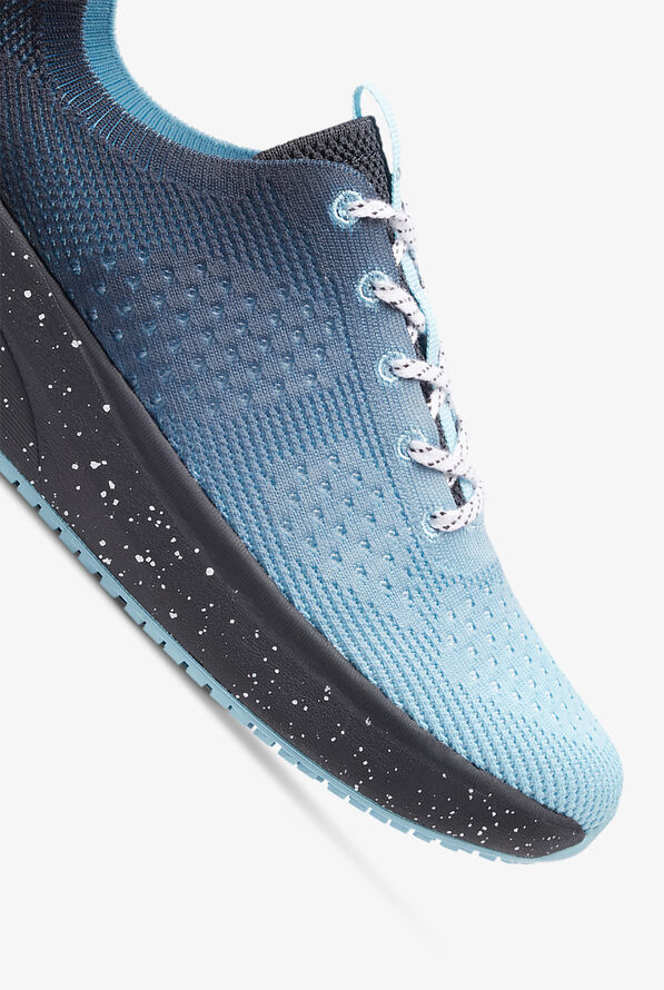 Infinity Women's Everon Knit Steel Blue/Black Speckle Athletic Lace Up Nursing Shoes - null - 3