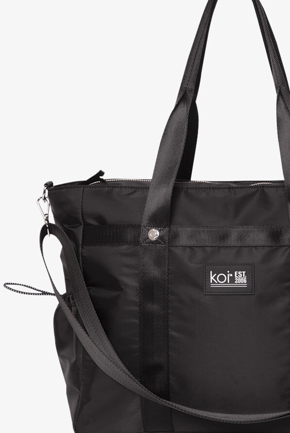 koi All You Can Fit Black Nylon Exterior Tote Bag - Black - 3
