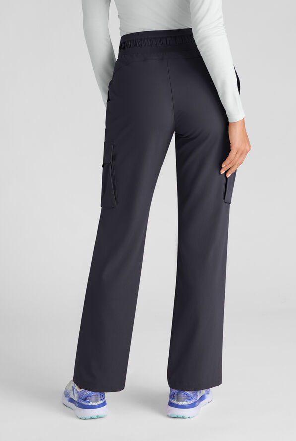 Pantalón médico Grey's Anatomy by Barco Emerge Parker STRETCH con piernas anchas estilizadas y 4 bolsillos para mujer - Steel Gray - 2