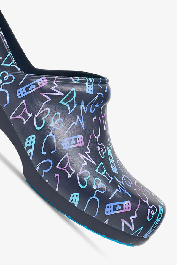 Anywear Women's SR Angel Medical Icons/Pewter Nursing Clogs - null - 3