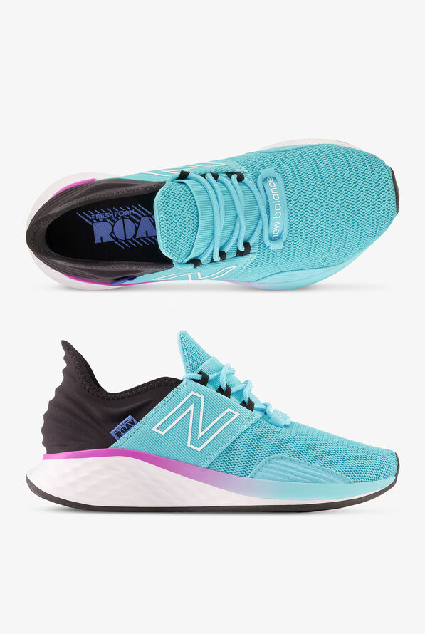 New Balance Women's Roav V1 Summer Aqua/Blue/Rose Athletic Lace Up Nursing Shoes - null - 1